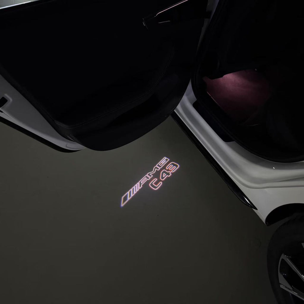 أضواء بروجكتور شعار MERCEDES BENZ رقم 03 (الكمية 1 = 1 مجموعة / 2 أضواء باب)