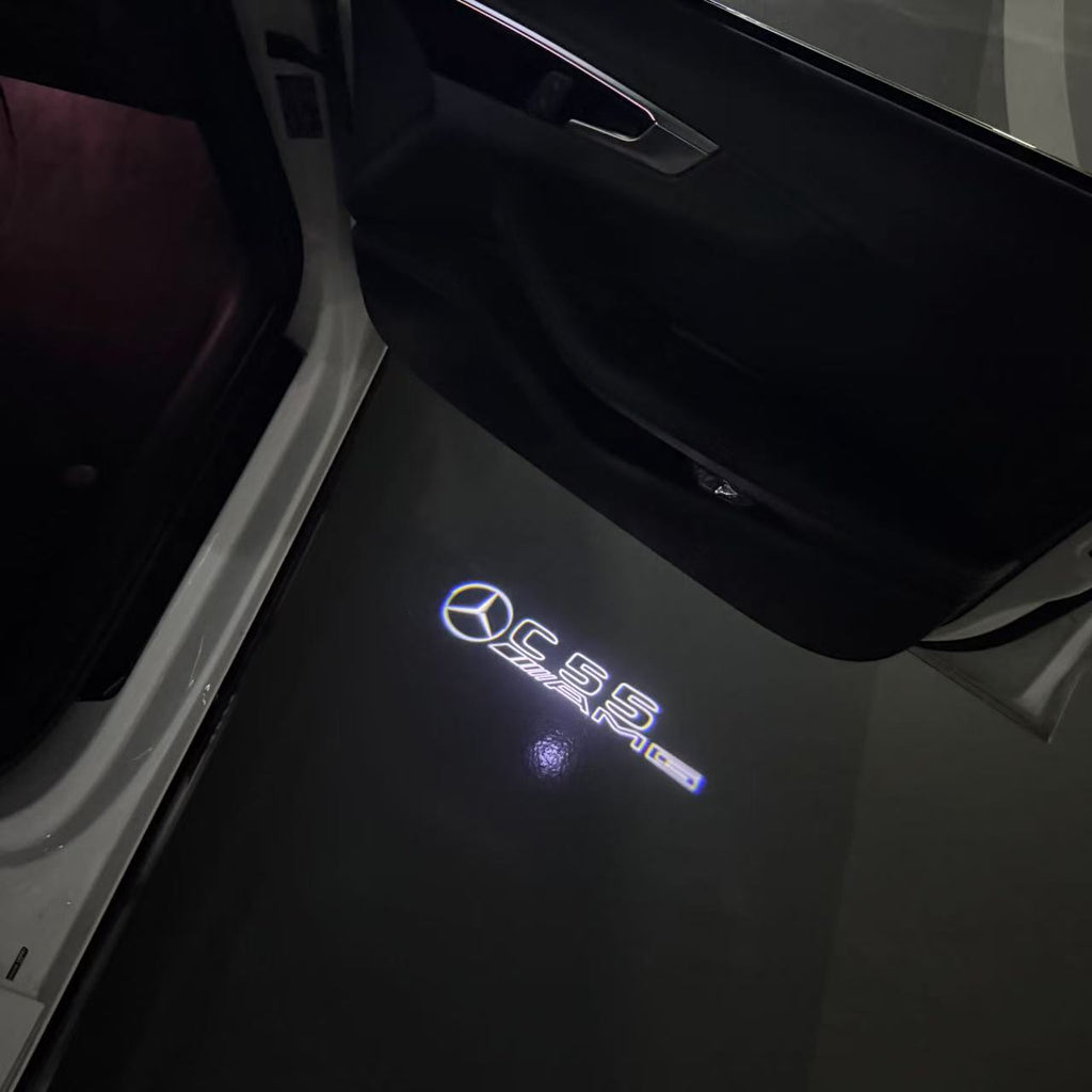 أضواء بروجكتور شعار MERCEDES BENZ رقم 03 (الكمية 1 = 1 مجموعة / 2 أضواء باب)
