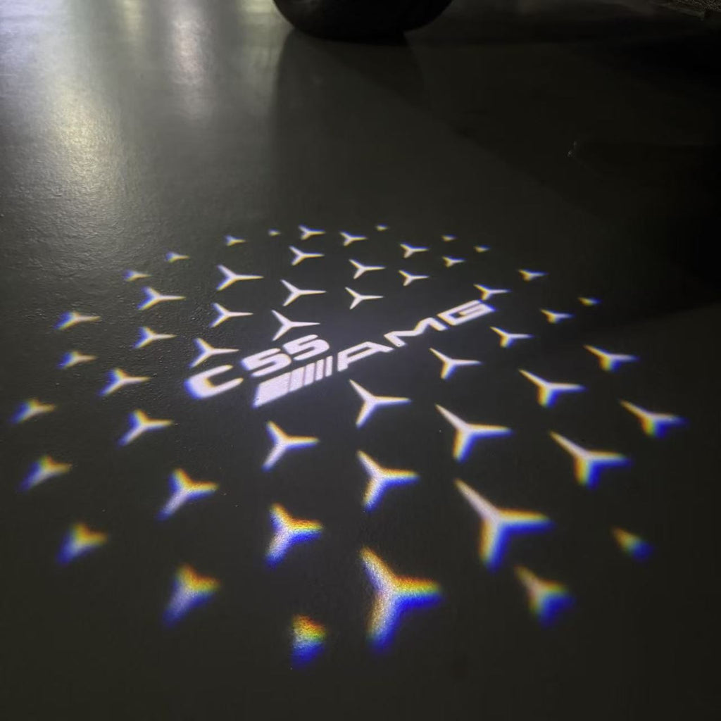 LUCI PROIETTORI LOGO MERCEDES BENZ Nr.03 (quantità 1 = 1 set / 2 luci porta)