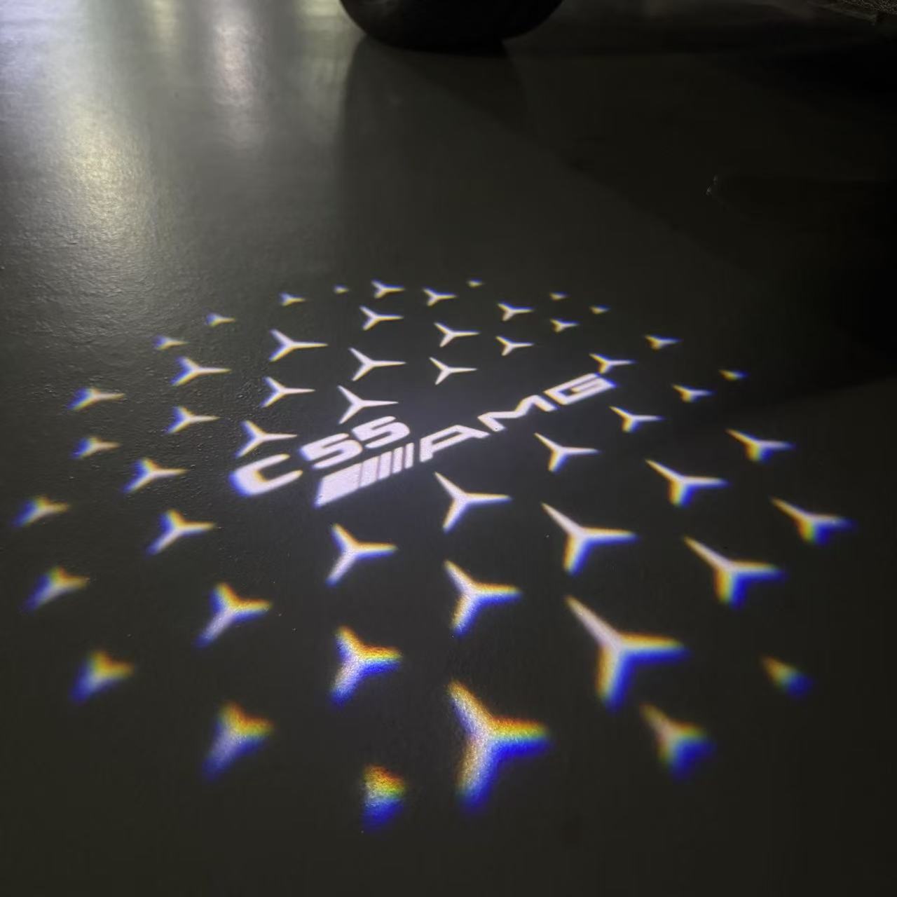 LUCI PROIETTORI LOGO MERCEDES BENZ Nr.03 (quantità 1 = 1 set / 2 luci porta)