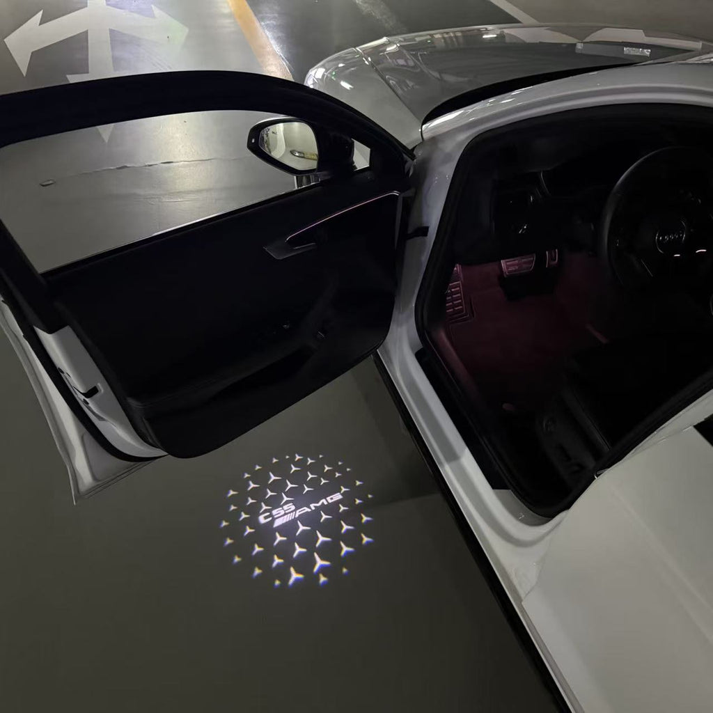 LUCI PROIETTORI LOGO MERCEDES BENZ Nr.03 (quantità 1 = 1 set / 2 luci porta)