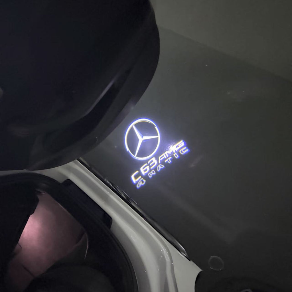 أضواء بروجكتور شعار MERCEDES BENZ رقم 03 (الكمية 1 = 1 مجموعة / 2 أضواء باب)