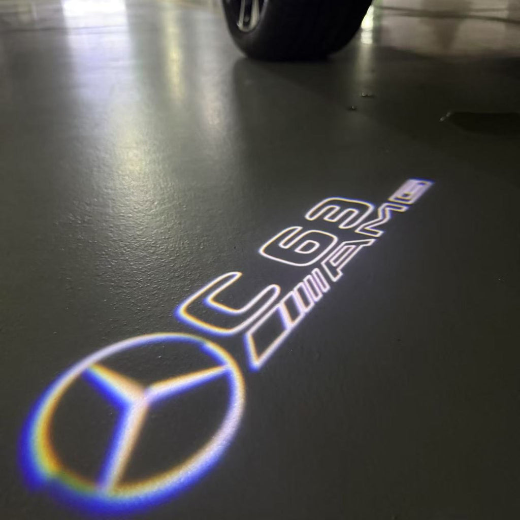LUCI PROIETTORI LOGO MERCEDES BENZ Nr.03 (quantità 1 = 1 set / 2 luci porta)