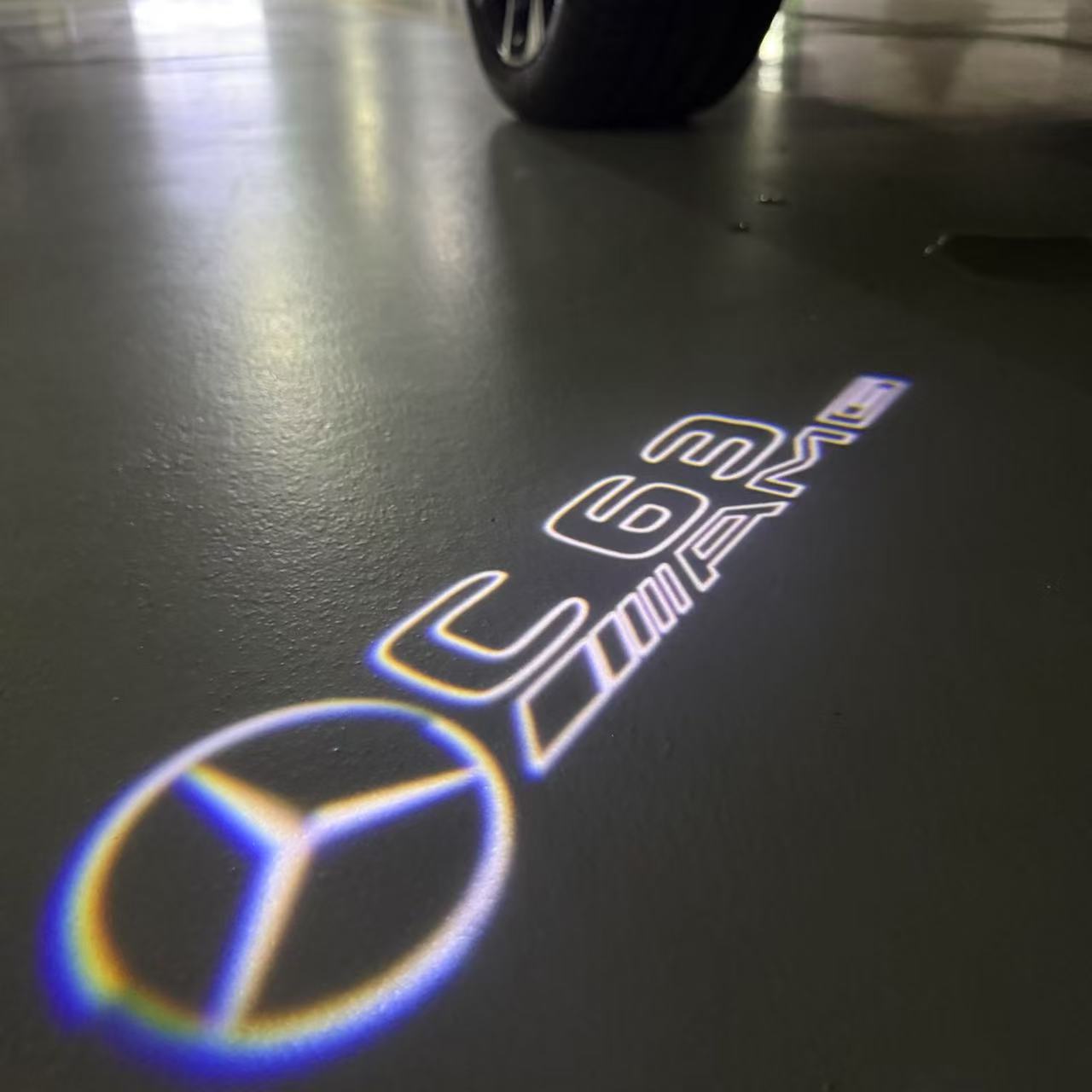 LUCI PROIETTORI LOGO MERCEDES BENZ Nr.03 (quantità 1 = 1 set / 2 luci porta)