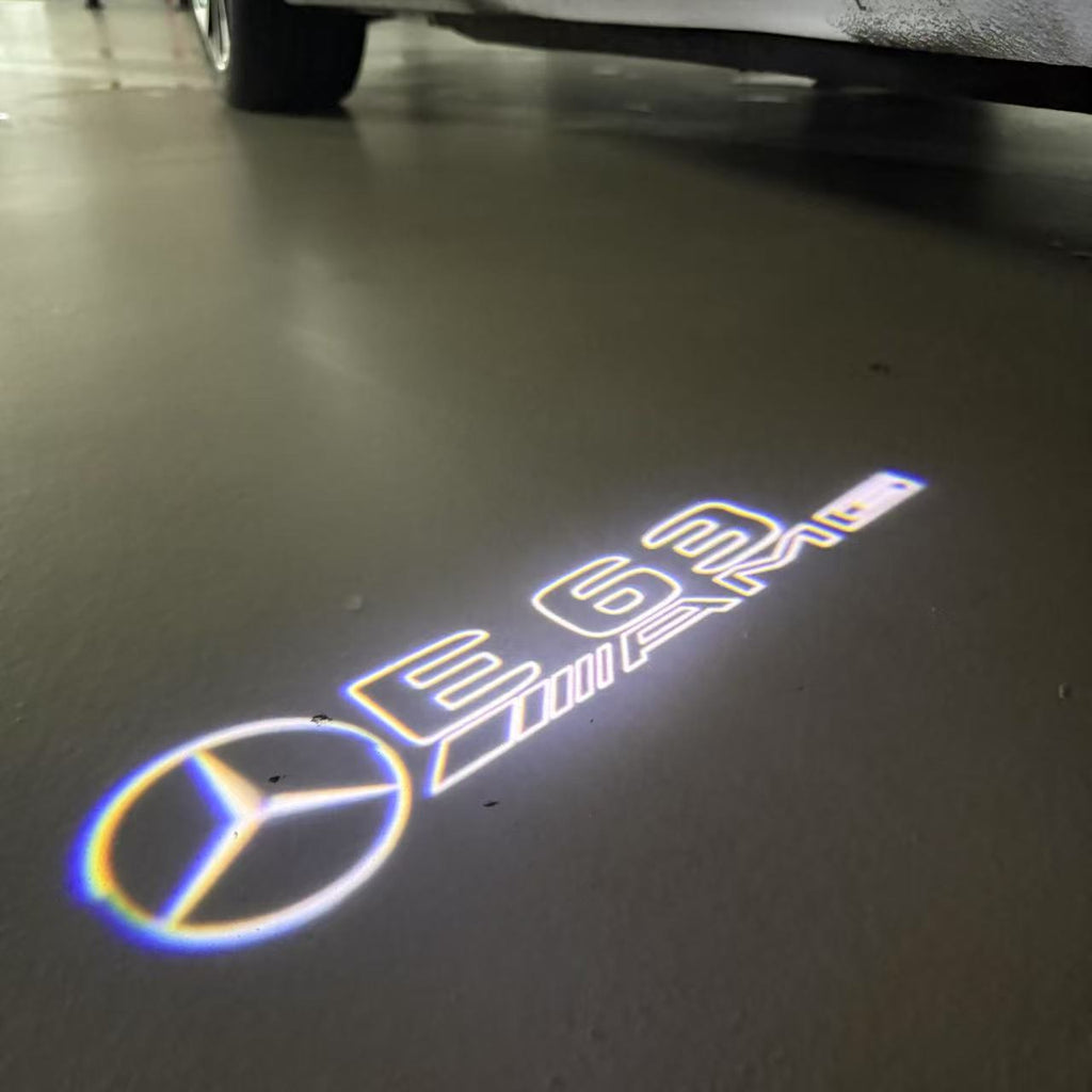 أضواء بروجكتور شعار MERCEDES BENZ رقم 03 (الكمية 1 = 1 مجموعة / 2 أضواء باب)