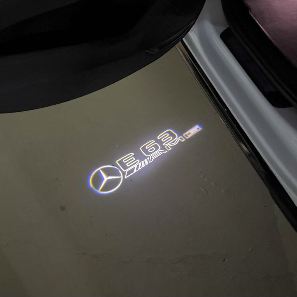 أضواء بروجكتور شعار MERCEDES BENZ رقم 03 (الكمية 1 = 1 مجموعة / 2 أضواء باب)
