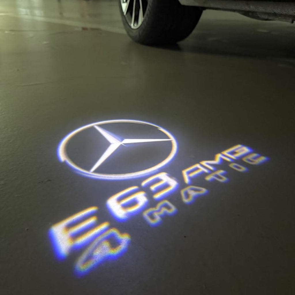 MERCEDES BENZ LOGO PROJECTOT LIGHTS Nr.03 (cantidad 1 = 1 juego/2 luces de puerta)