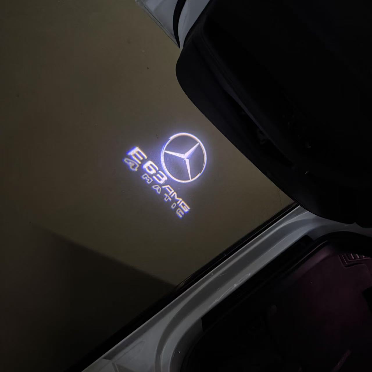 MERCEDES BENZ LOGO PROJECTOT LIGHTS Nr.03 (cantidad 1 = 1 juego/2 luces de puerta)