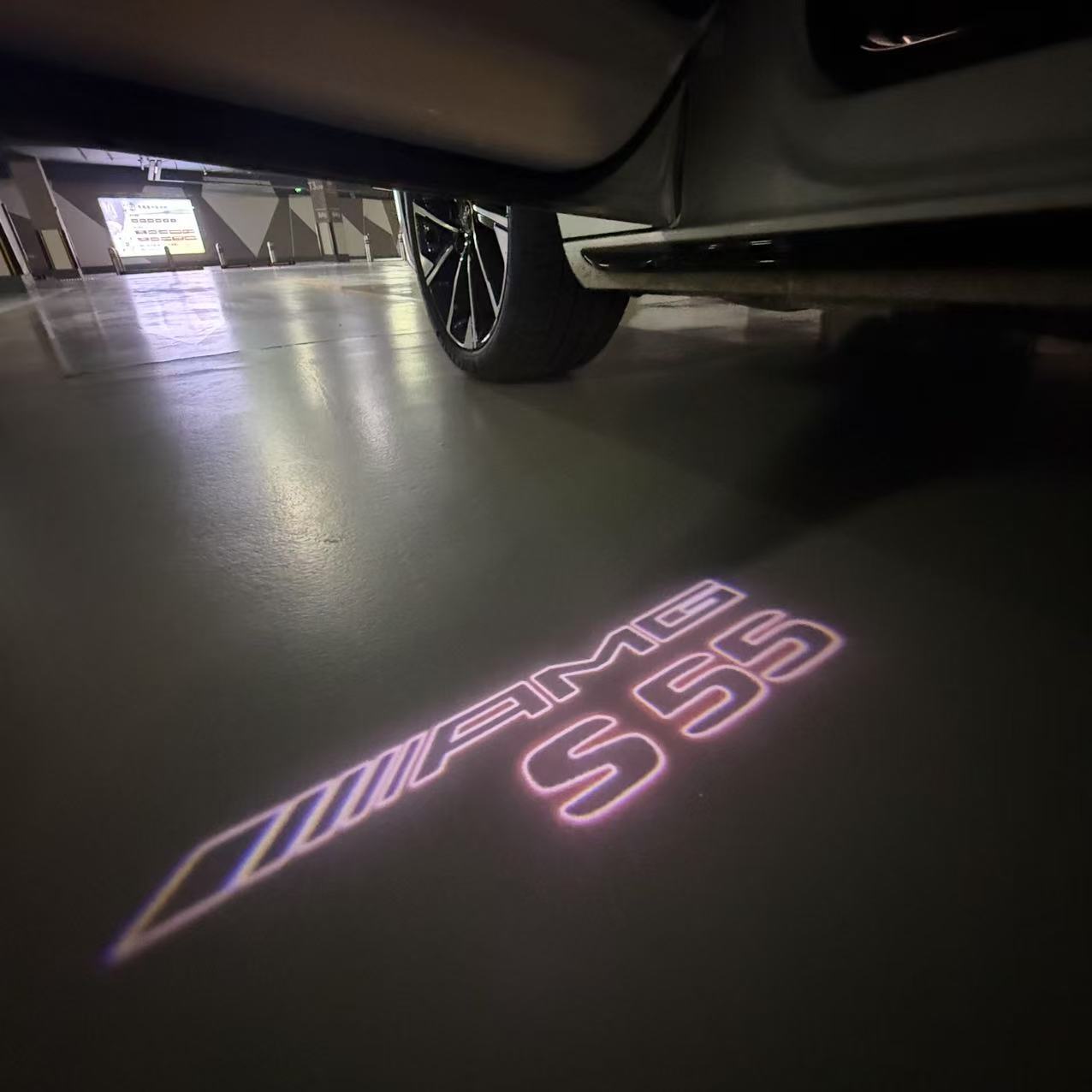 LUCI PROIETTORI LOGO MERCEDES BENZ Nr.03 (quantità 1 = 1 set / 2 luci porta)