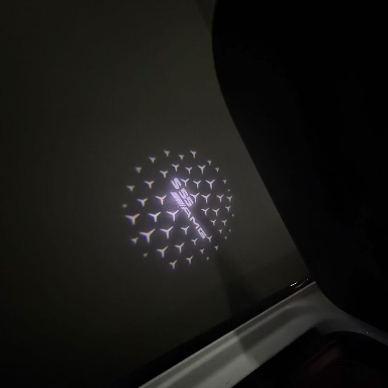 MERCEDES BENZ LOGO PROJECTOT LIGHTS Nr.03 (Menge 1 = 1 Sätze/2 Türleuchten)