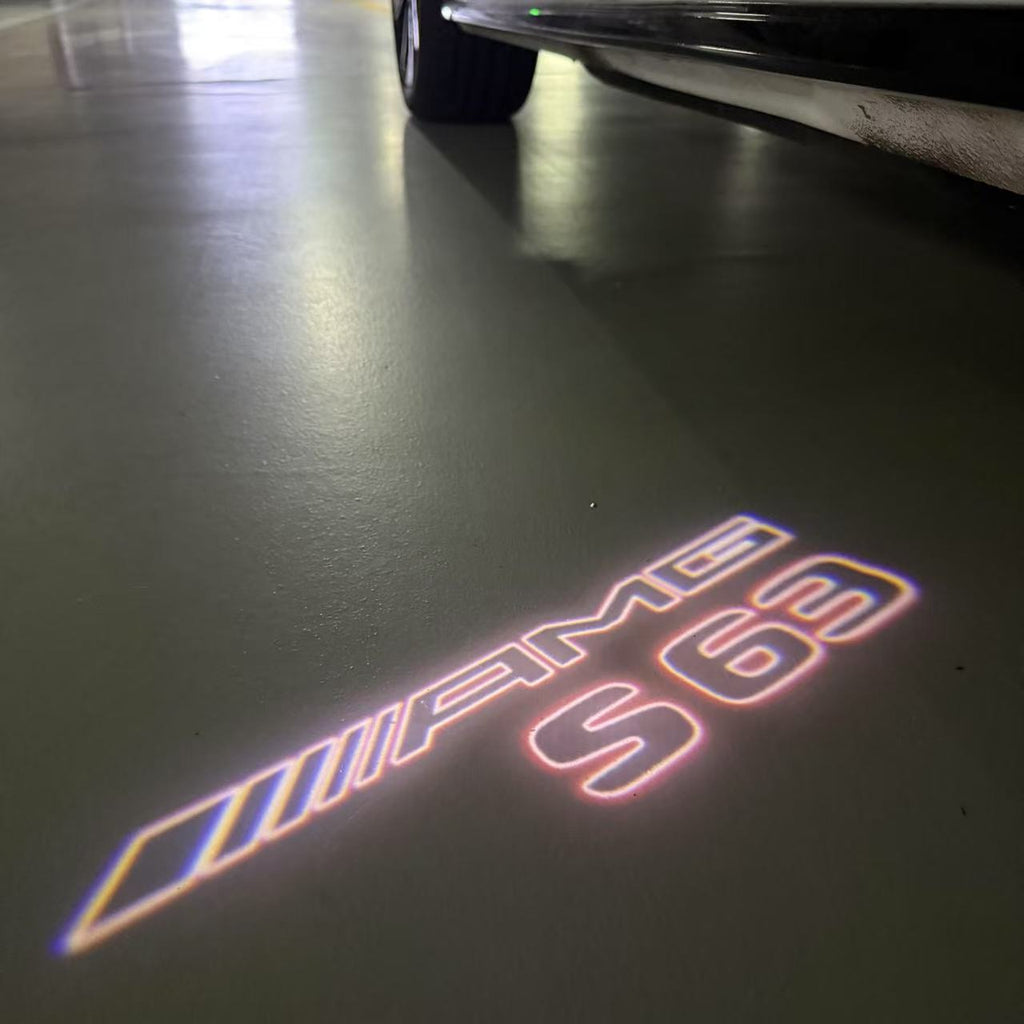 LUCI PROIETTORI LOGO MERCEDES BENZ Nr.03 (quantità 1 = 1 set / 2 luci porta)