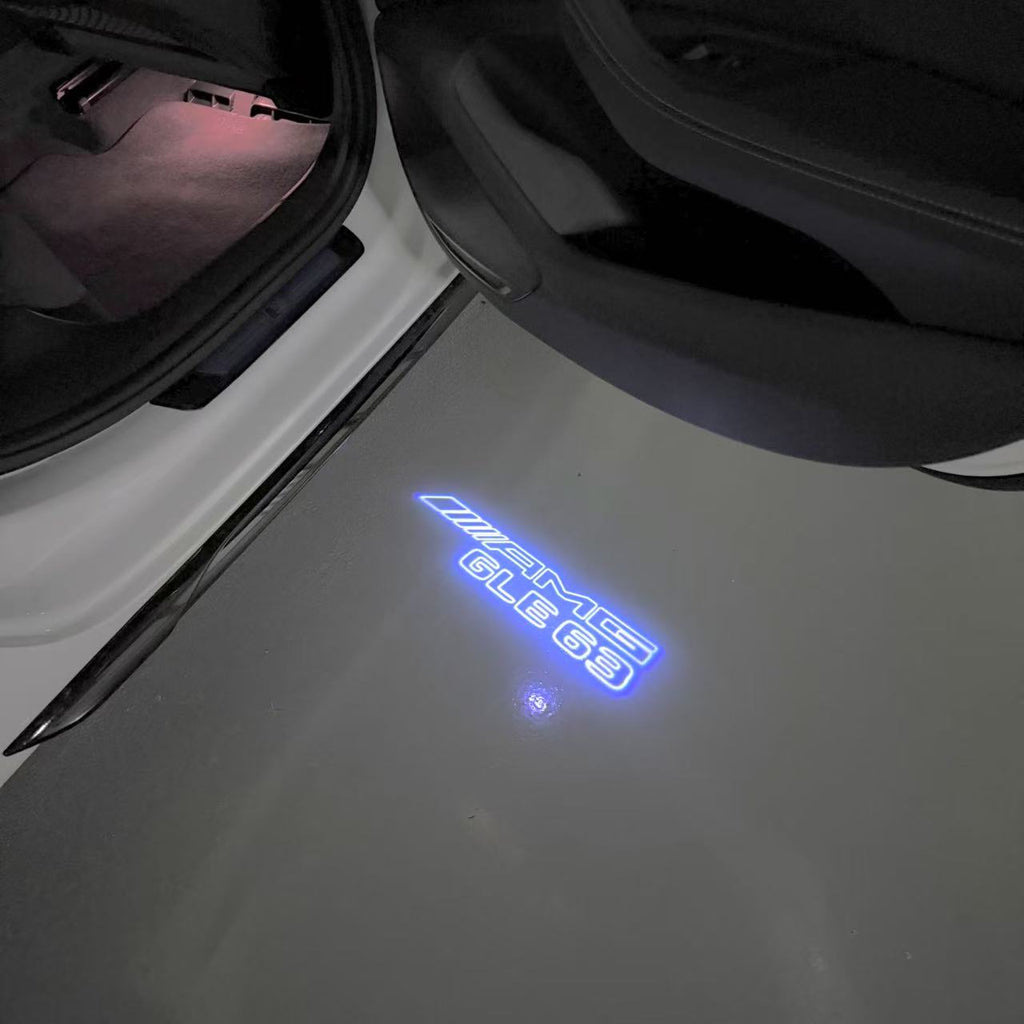 أضواء بروجكتور شعار MERCEDES BENZ رقم 03 (الكمية 1 = 1 مجموعة / 2 أضواء باب)
