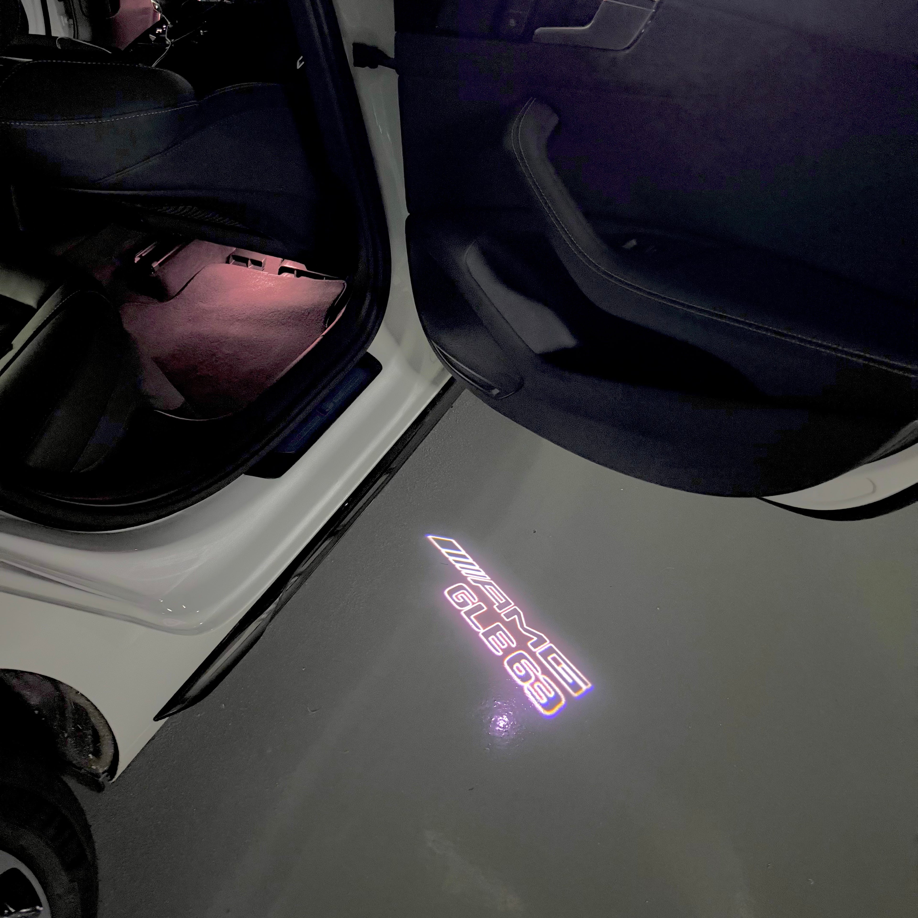 LUCI PROIETTORI LOGO MERCEDES BENZ Nr.03 (quantità 1 = 1 set / 2 luci porta)