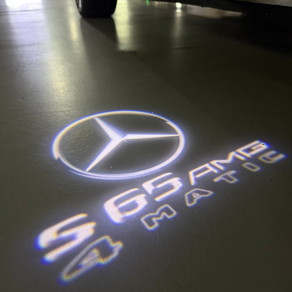 LUCI PROIETTORI LOGO MERCEDES BENZ Nr.03 (quantità 1 = 1 set / 2 luci porta)