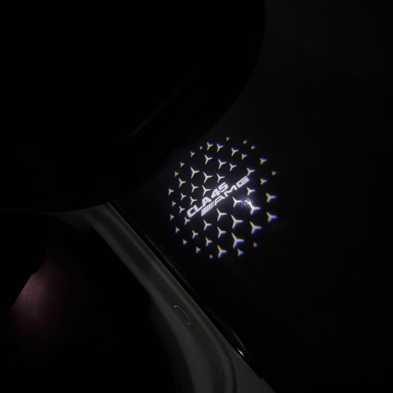 LUCI PROIETTORI LOGO MERCEDES BENZ Nr.03 (quantità 1 = 1 set / 2 luci porta)