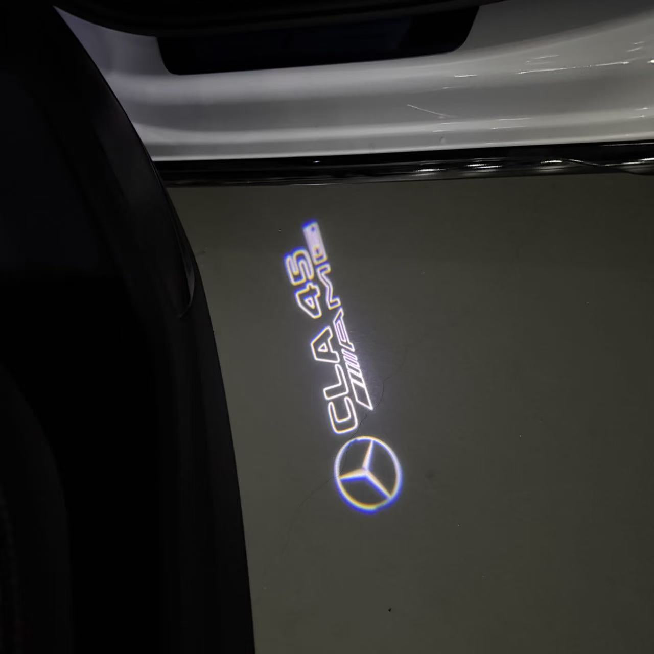 أضواء بروجكتور شعار MERCEDES BENZ رقم 03 (الكمية 1 = 1 مجموعة / 2 أضواء باب)