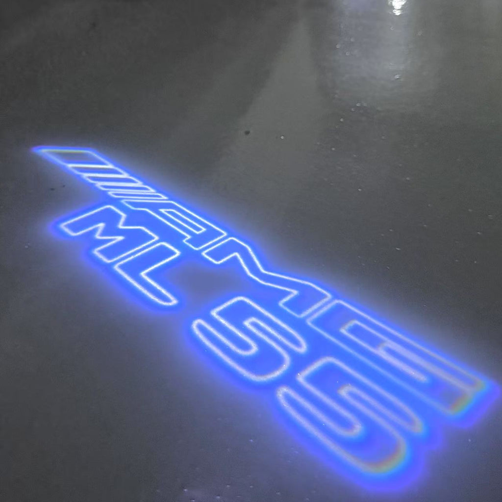 MERCEDES BENZ ML 55 AMG LOGO PROJECTOR LIGHTS  (quantity 1 = 1 sets/2 door lights)Nr.03f07
