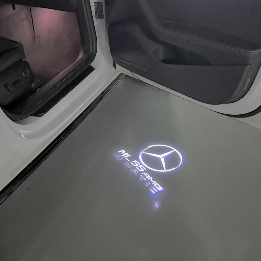 أضواء بروجكتور شعار MERCEDES BENZ رقم 03 (الكمية 1 = 1 مجموعة / 2 أضواء باب)