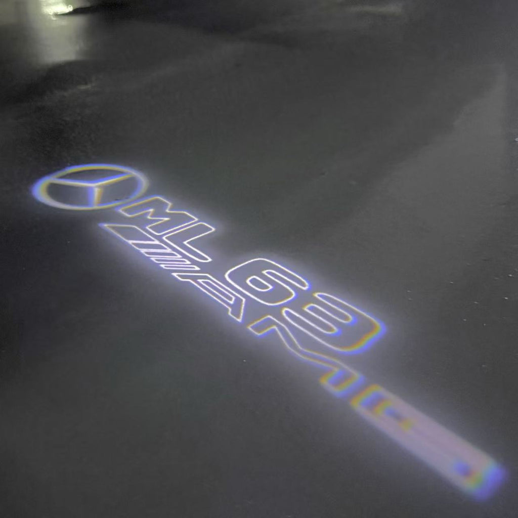 أضواء بروجكتور شعار MERCEDES BENZ رقم 03 (الكمية 1 = 1 مجموعة / 2 أضواء باب)