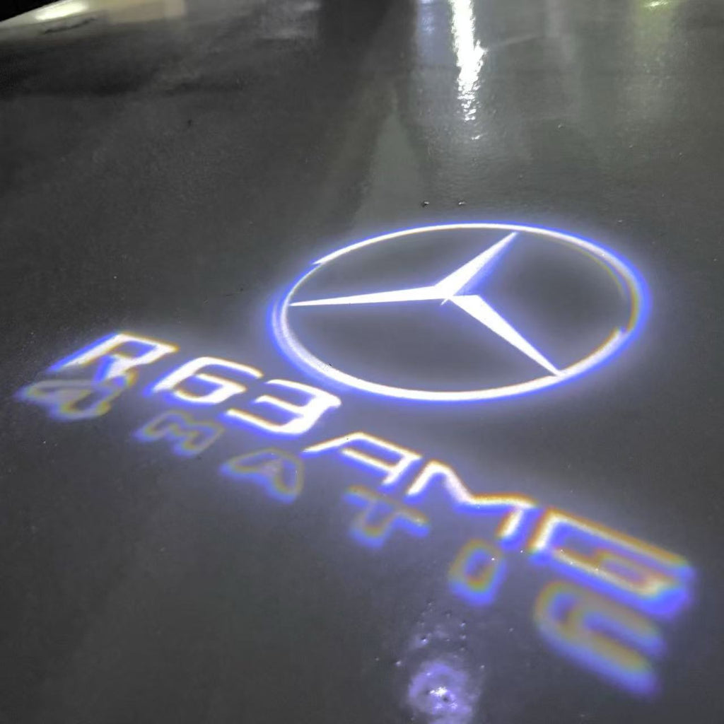أضواء بروجكتور شعار MERCEDES BENZ رقم 03 (الكمية 1 = 1 مجموعة / 2 أضواء باب)