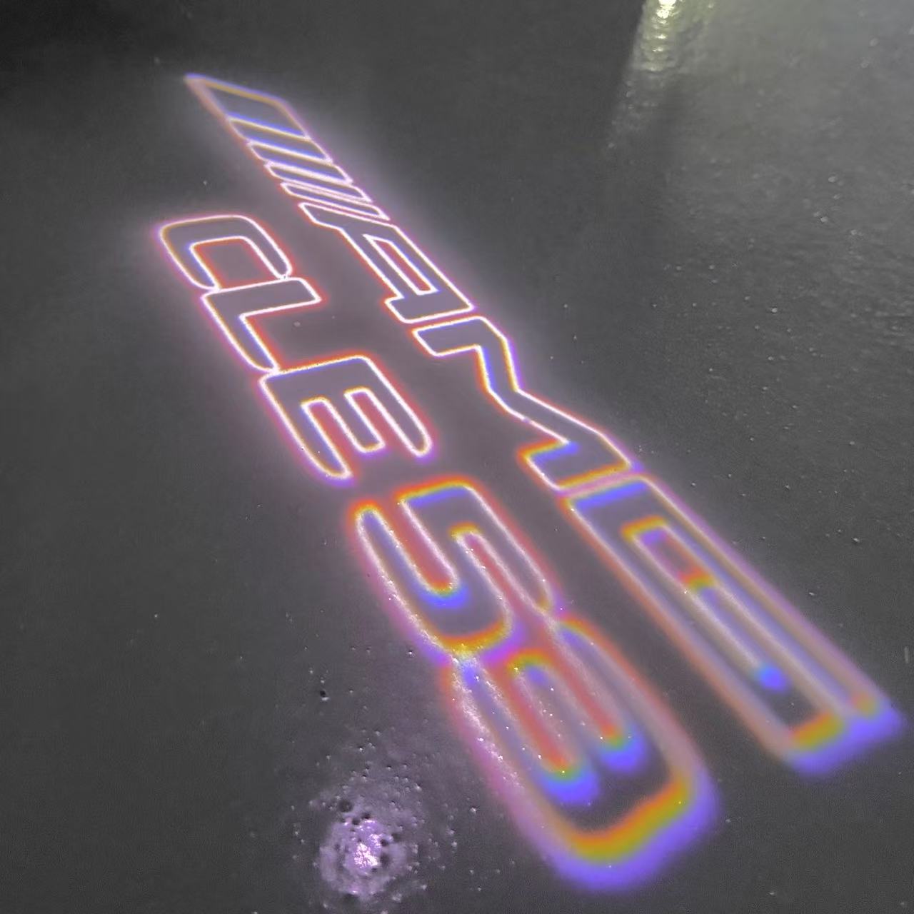 MERCEDES BENZ LOGO PROJECTOT LIGHTS Nr.03 (cantidad 1 = 1 juego/2 luces de puerta)