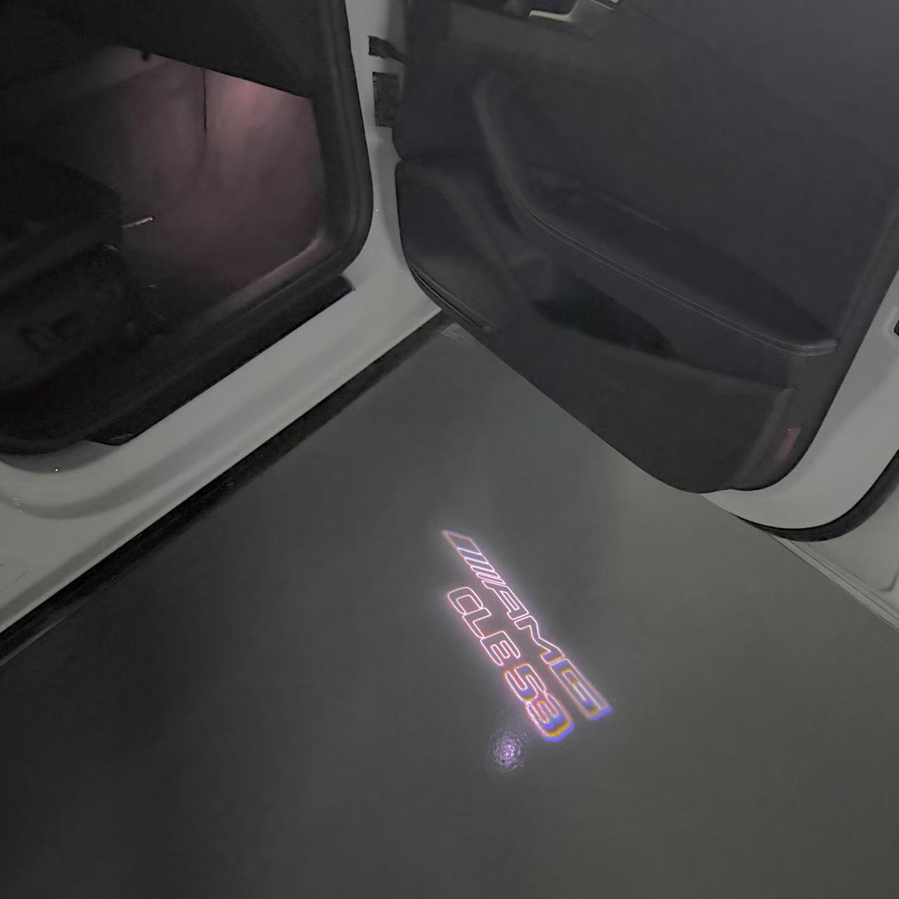 MERCEDES BENZ LOGO PROJECTOT LIGHTS Nr.03 (cantidad 1 = 1 juego/2 luces de puerta)