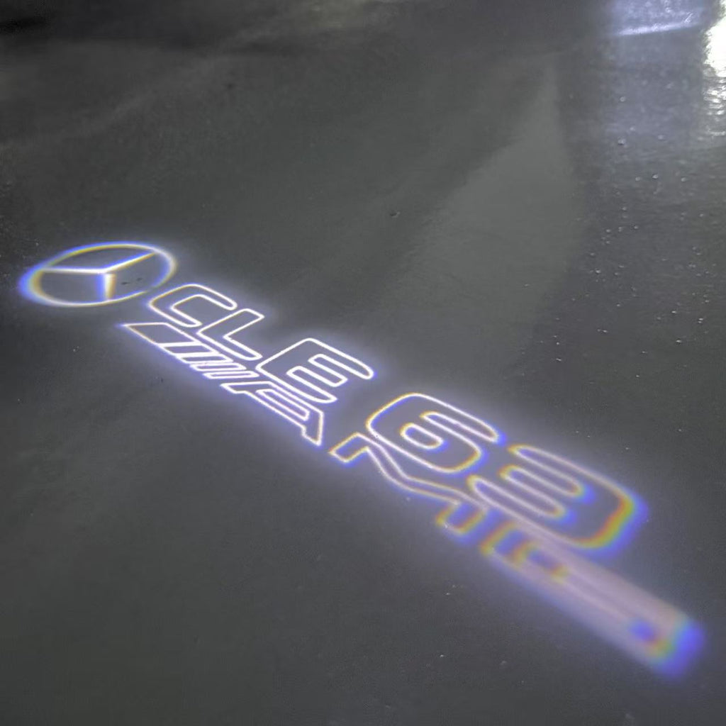 أضواء بروجكتور شعار MERCEDES BENZ رقم 03 (الكمية 1 = 1 مجموعة / 2 أضواء باب)