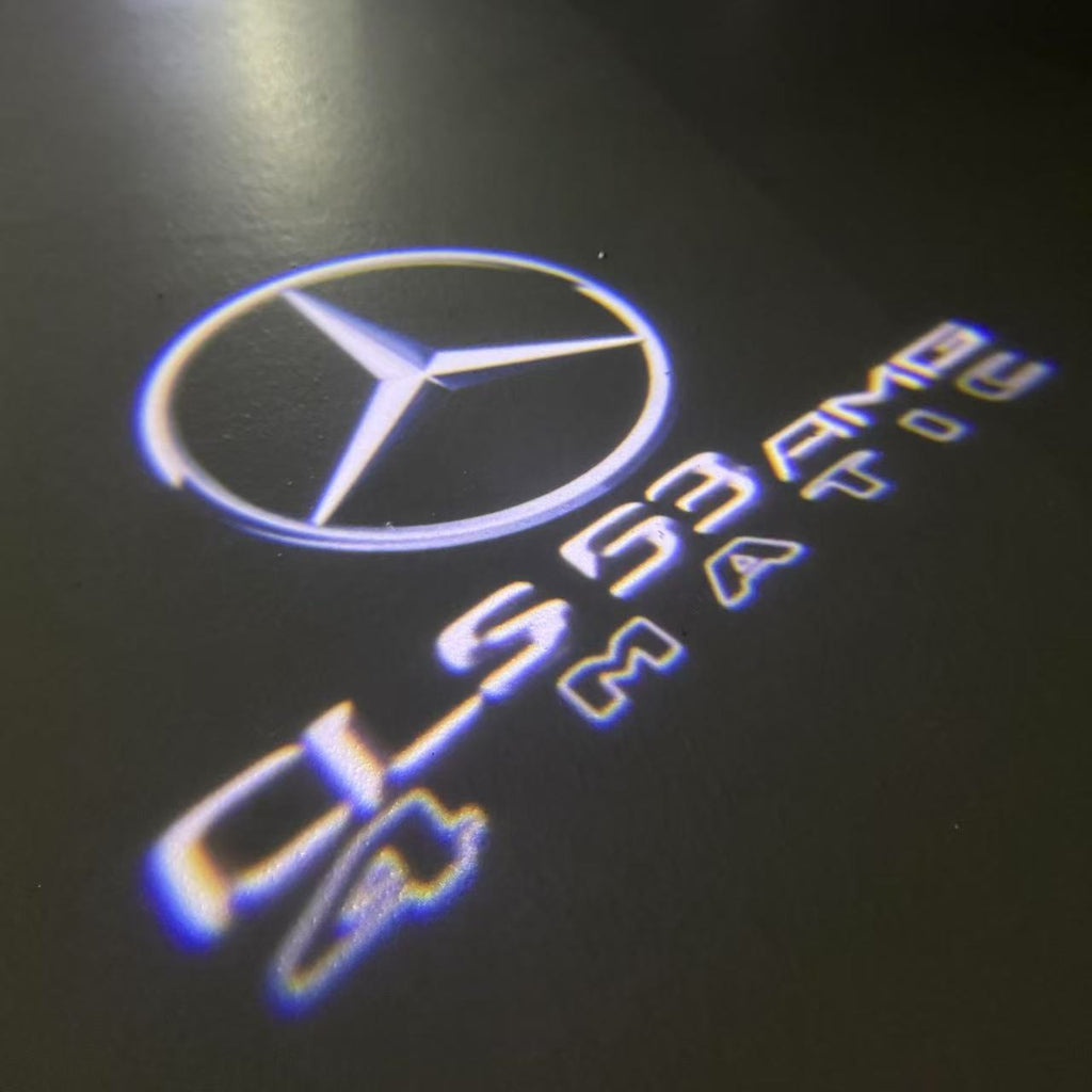أضواء بروجكتور شعار MERCEDES BENZ رقم 03 (الكمية 1 = 1 مجموعة / 2 أضواء باب)