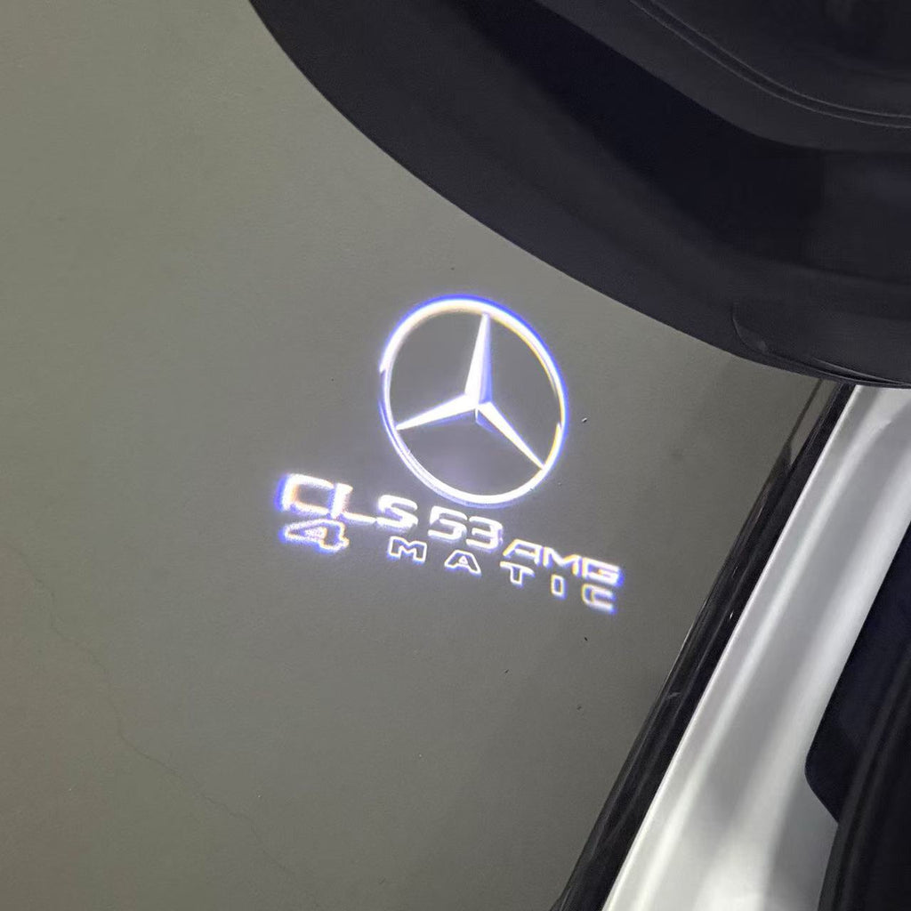 أضواء بروجكتور شعار MERCEDES BENZ رقم 03 (الكمية 1 = 1 مجموعة / 2 أضواء باب)
