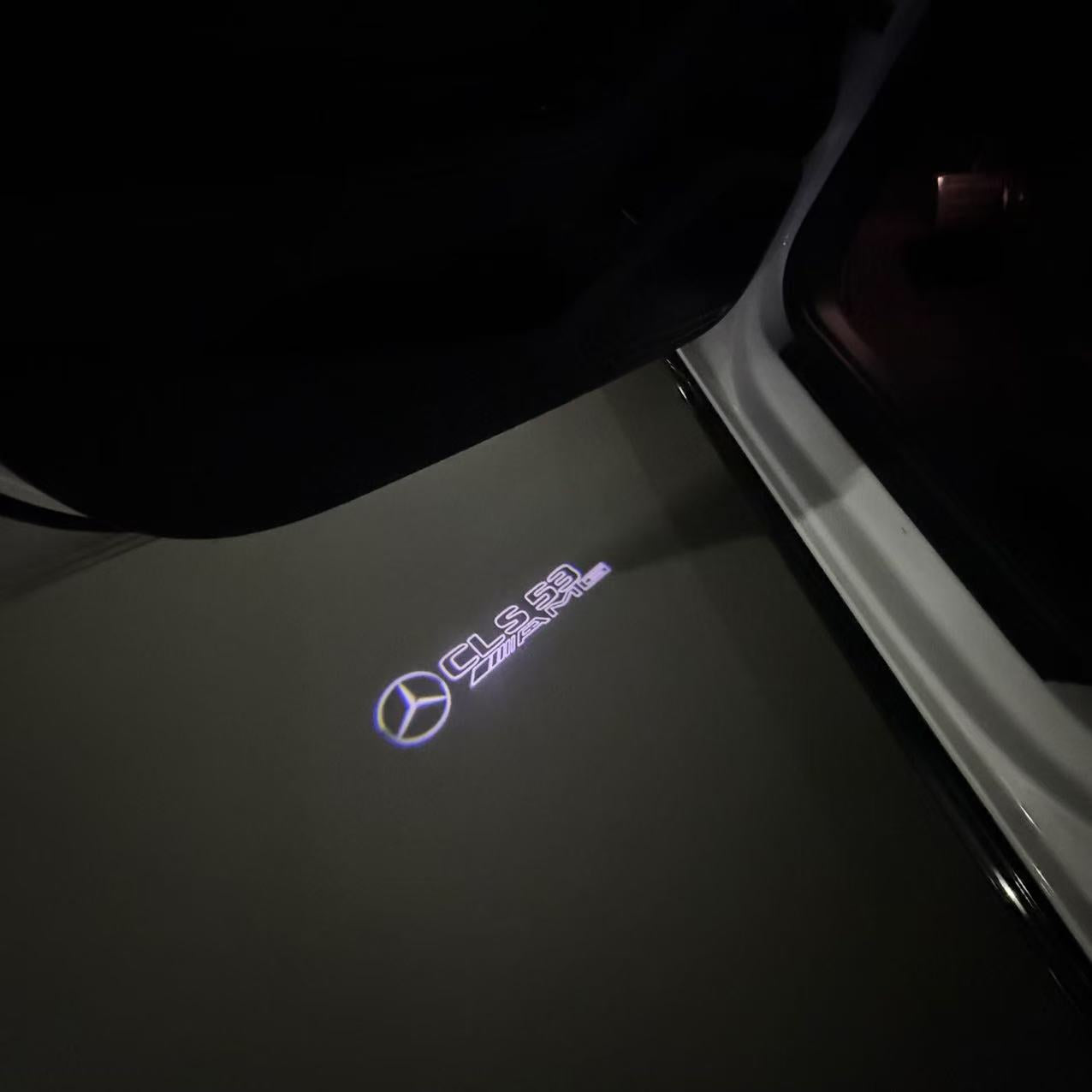 أضواء بروجكتور شعار MERCEDES BENZ رقم 03 (الكمية 1 = 1 مجموعة / 2 أضواء باب)