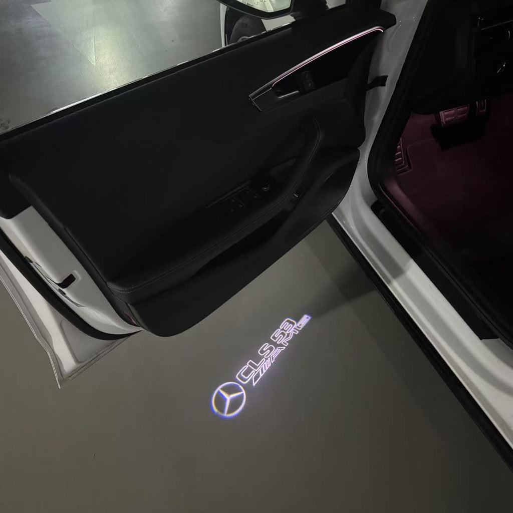 أضواء بروجكتور شعار MERCEDES BENZ رقم 03 (الكمية 1 = 1 مجموعة / 2 أضواء باب)