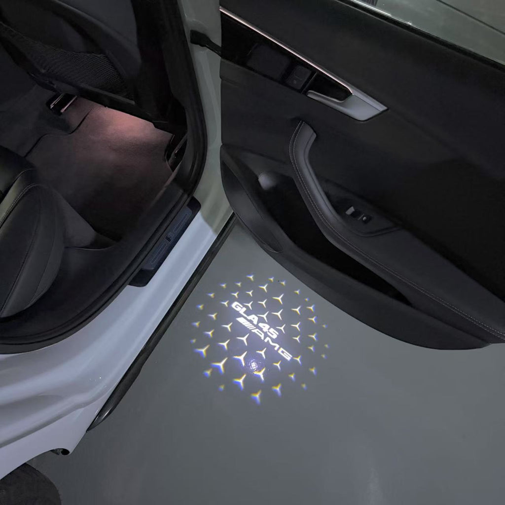 أضواء بروجكتور شعار MERCEDES BENZ رقم 03 (الكمية 1 = 1 مجموعة / 2 أضواء باب)
