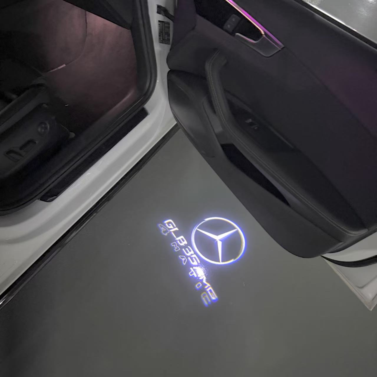 LUCI PROIETTORI LOGO MERCEDES BENZ Nr.03 (quantità 1 = 1 set / 2 luci porta)