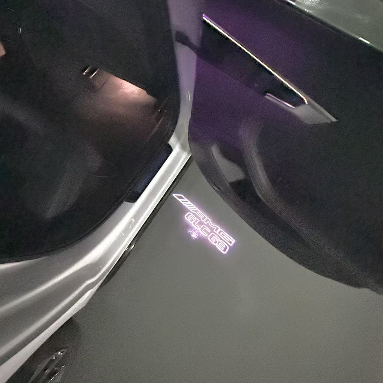 LUCI PROIETTORI LOGO MERCEDES BENZ Nr.03 (quantità 1 = 1 set / 2 luci porta)