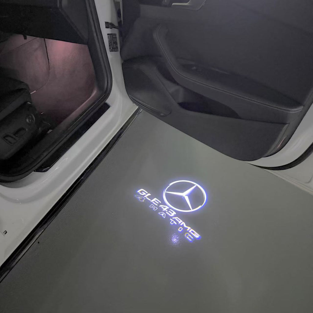 LUCI PROIETTORI LOGO MERCEDES BENZ Nr.03 (quantità 1 = 1 set / 2 luci porta)