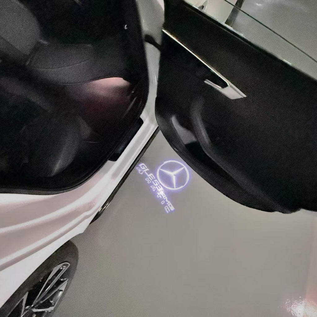 أضواء بروجكتور شعار MERCEDES BENZ رقم 03 (الكمية 1 = 1 مجموعة / 2 أضواء باب)