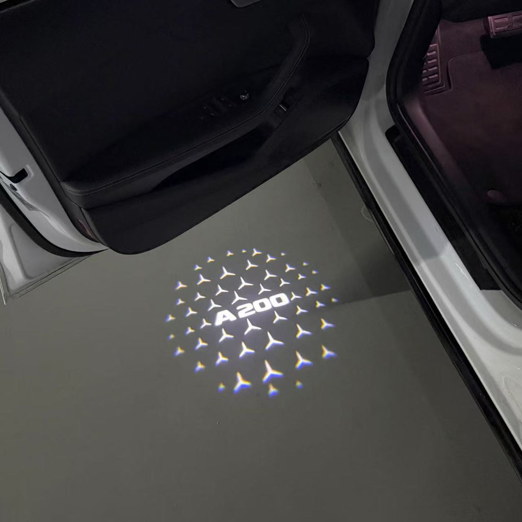 LUCI PROIETTORI LOGO MERCEDES BENZ Nr.03 (quantità 1 = 1 set / 2 luci porta)