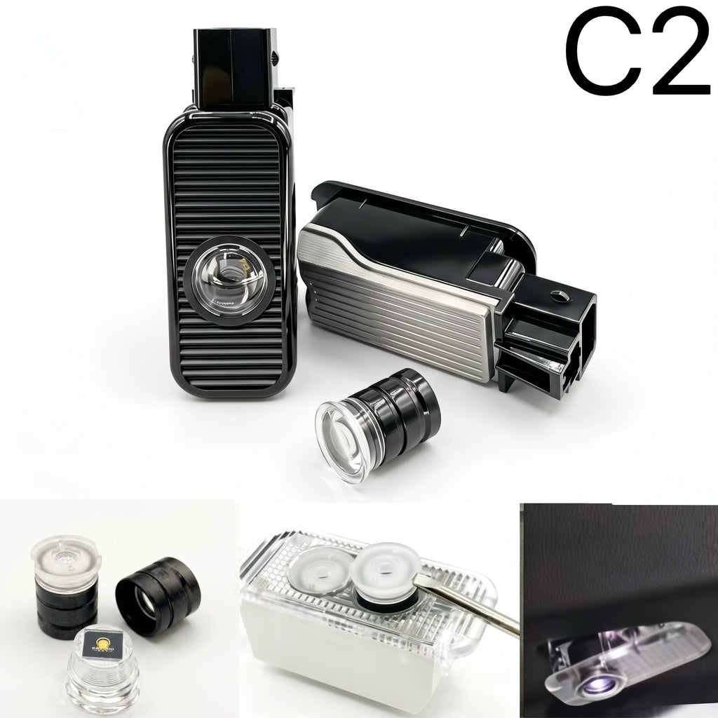 AUDI LOGO PROJECTOR LIGHTS Nr.137 (Menge 1 = 2 Logo Films / 2 Türlichter)