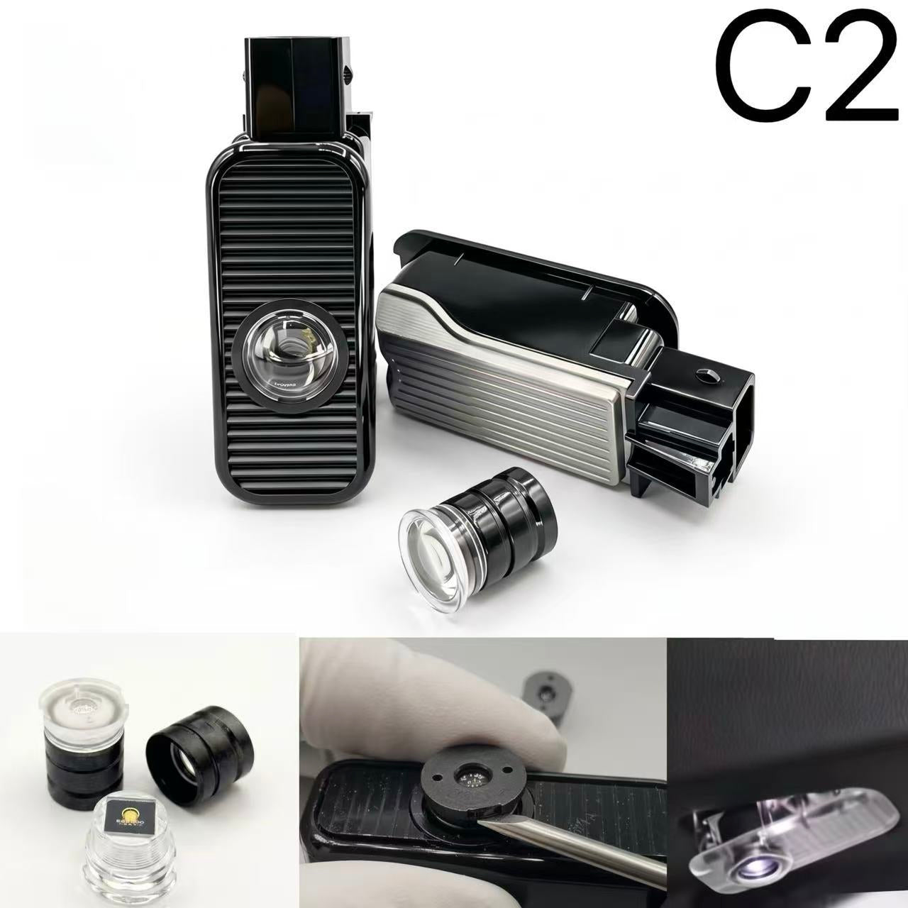 AUDI LOGO PROJECTOR LIGHTS Nr.46 (Menge 1 = 2 Logo Films / 2 Türlichter)