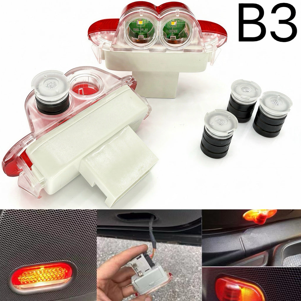 SKODA LOGO PROJECTOR LIGHTS Nr.39 (الكمية 1 = 2 شعار فيلم / 2 مصباح باب)