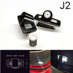 LUCES DE PROYECTOR DE LOGOTIPO ORIGINAL PORSCHE N ° 03 (cantidad 1 = 2 Película de logotipo / 2 luces de puerta)