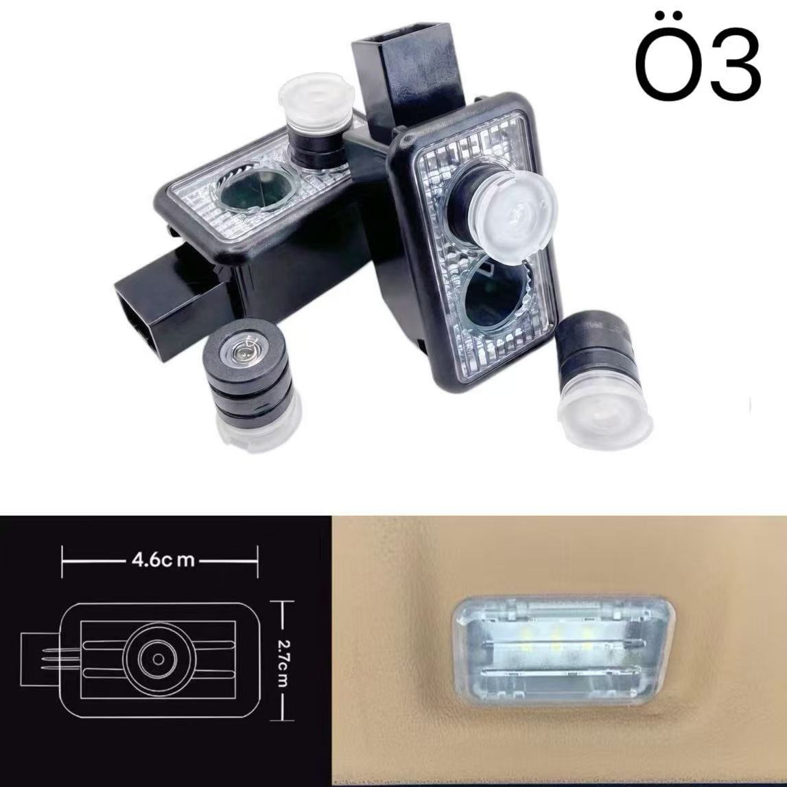 JAGUAR LOGO PROJECROTR LIGHTS Nr.18 (Menge 1 = 1 Sets/2 Türleuchten)
