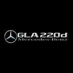 أضواء بروجكتور شعار MERCEDES BENZ رقم 03 (الكمية 1 = 1 مجموعة / 2 أضواء باب)