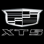 CADILLAC XT5 LOGO PROJECTOT LIGHTS Nr.9725 (quantity 1 = 2 Logo Films /2 door lights）