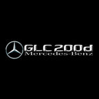 أضواء بروجكتور شعار MERCEDES BENZ رقم 03 (الكمية 1 = 1 مجموعة / 2 أضواء باب)