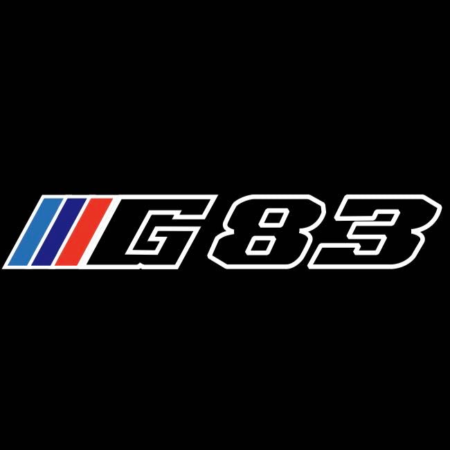 ÉCLAIRAGE DE PROJECTEUR BMW M3 LOGO Nr.24 (quantité 1 = 1 jeux / 2 feux de porte)