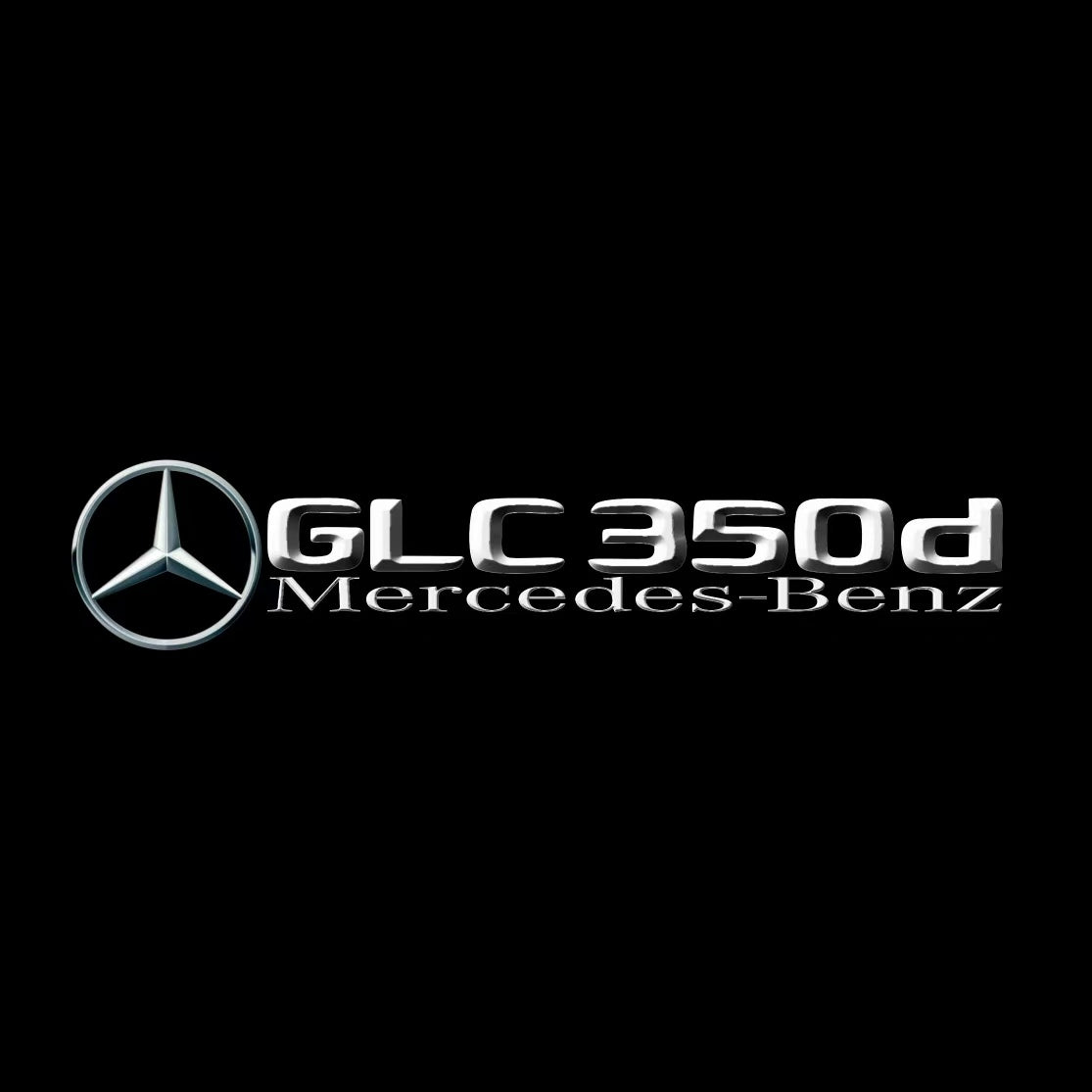 أضواء بروجكتور شعار MERCEDES BENZ رقم 03 (الكمية 1 = 1 مجموعة / 2 أضواء باب)