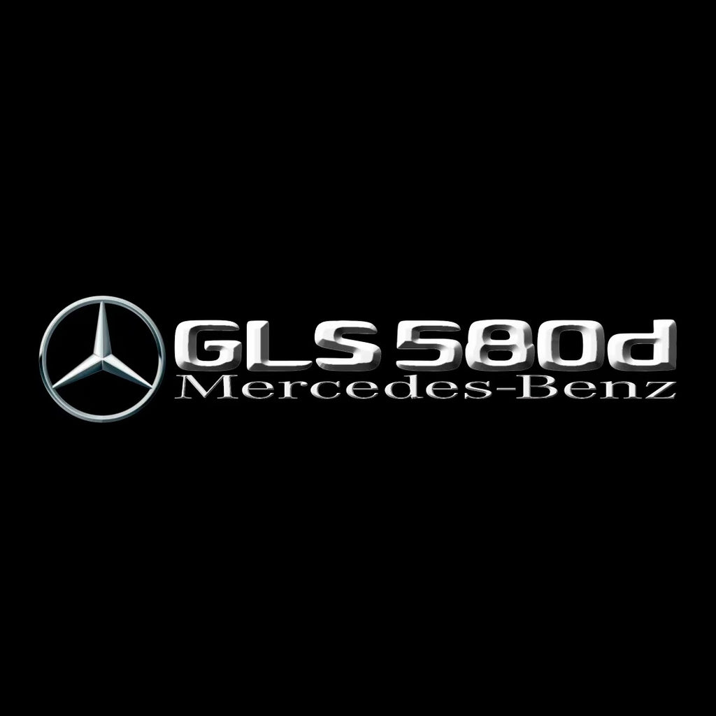 أضواء بروجكتور شعار MERCEDES BENZ رقم 03 (الكمية 1 = 1 مجموعة / 2 أضواء باب)