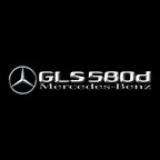 أضواء بروجكتور شعار MERCEDES BENZ رقم 03 (الكمية 1 = 1 مجموعة / 2 أضواء باب)