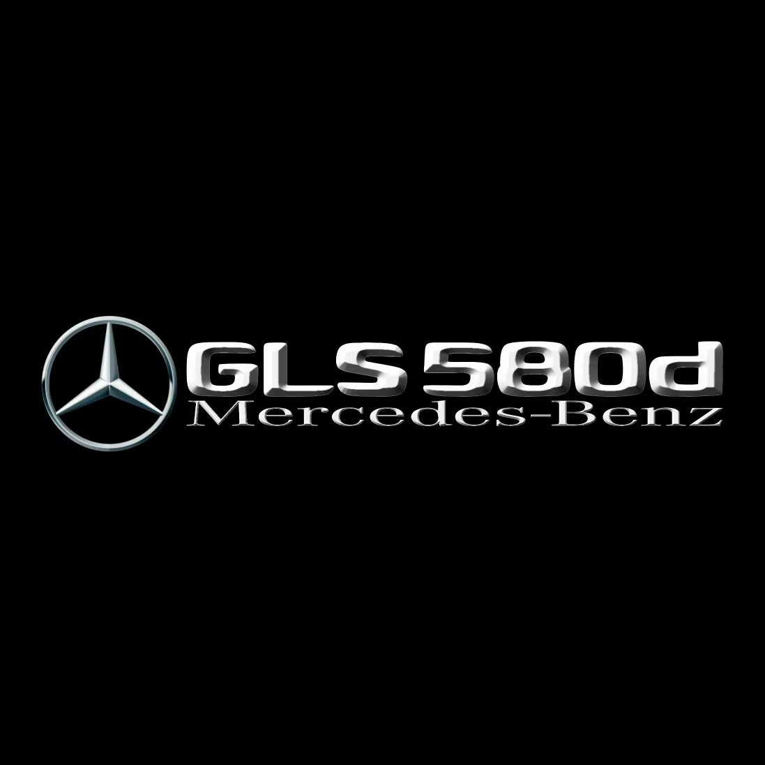 أضواء بروجكتور شعار MERCEDES BENZ رقم 03 (الكمية 1 = 1 مجموعة / 2 أضواء باب)